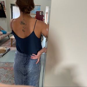 Zara Basic Tank, S, blue
